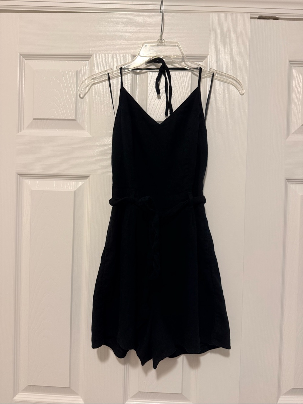 Hollister Black Halter V-Neck Romper